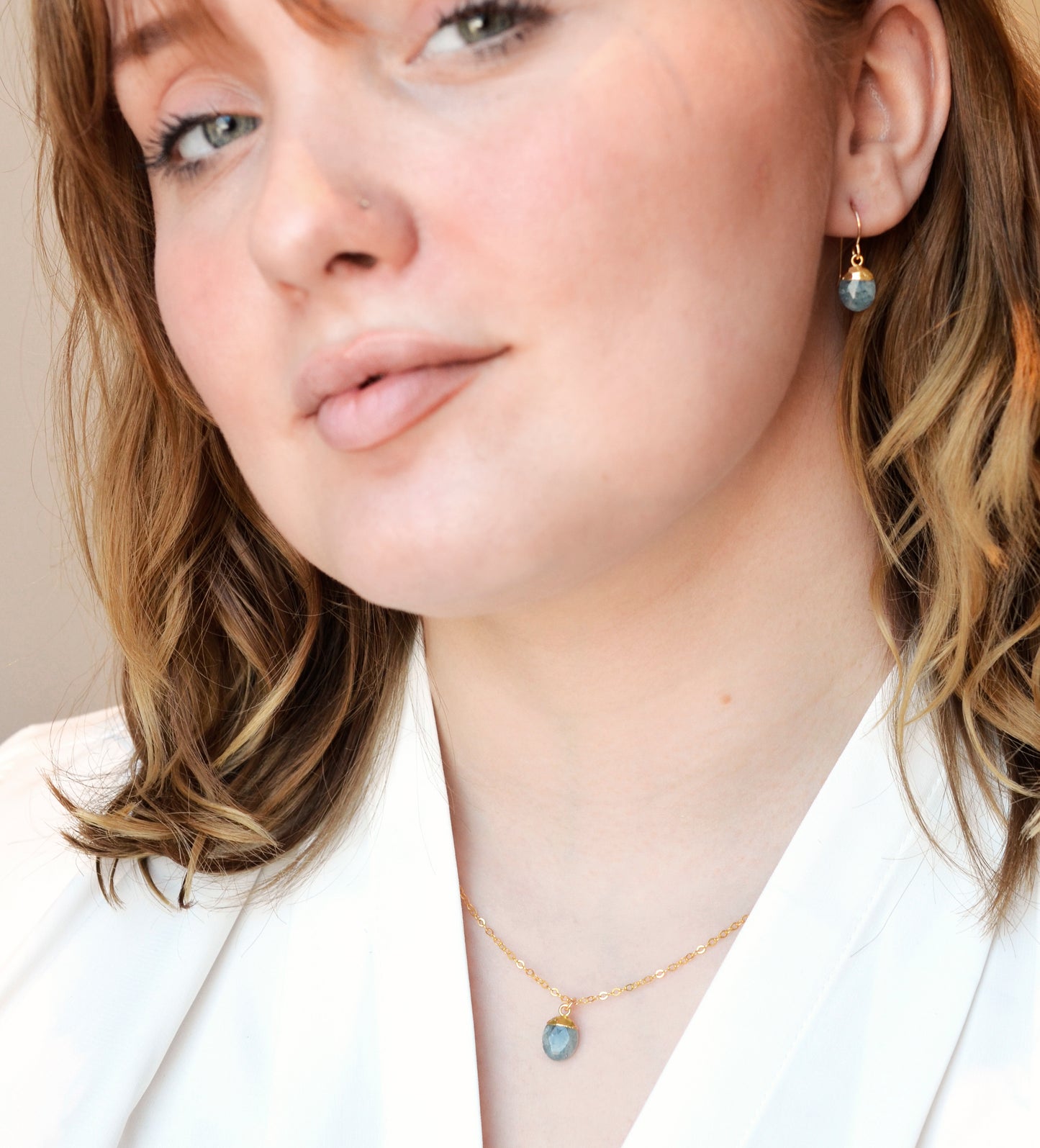 Aquamarine Pendant - Oval Collection