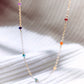 Gemstone Chakra Chain Necklace in Sterling Silver or 14k Gold Filled