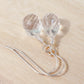 Natural Crystal Quartz Dangle Earrings, Sterling Silver or 14k Gold Filled