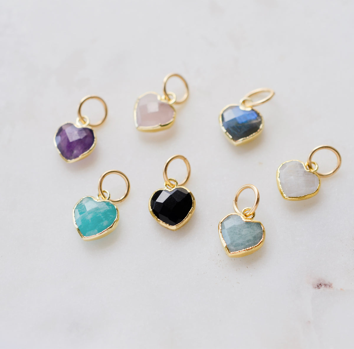Gemstone Heart Pendant