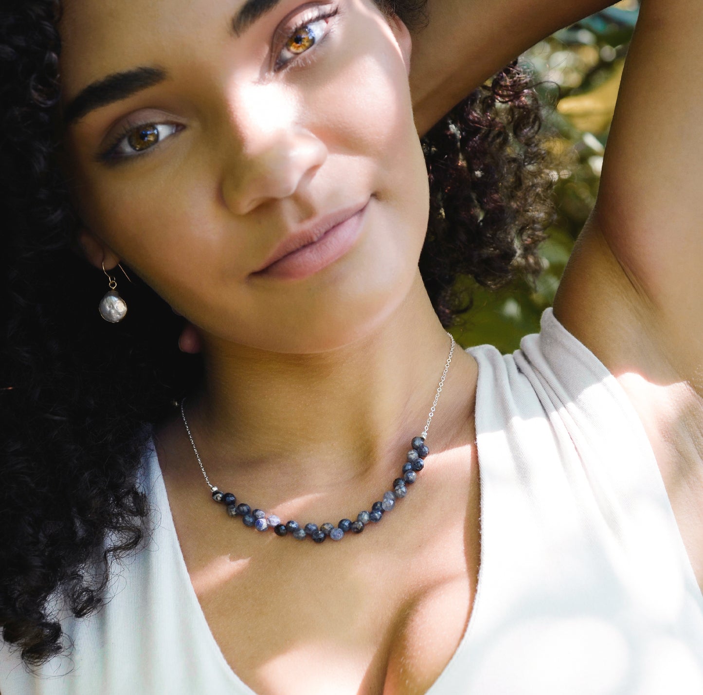 Lyra Iolite Necklace