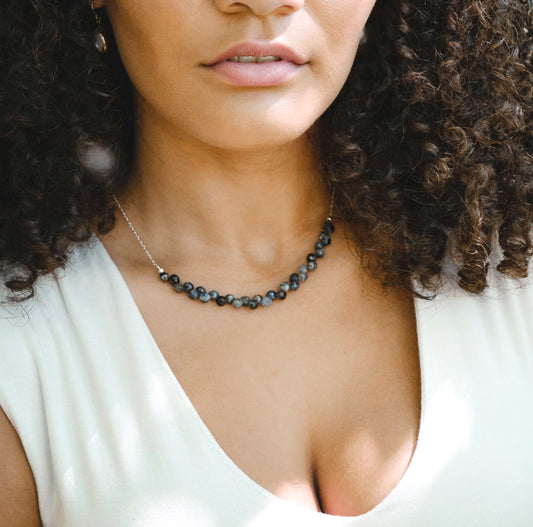 Lyra Iolite Necklace