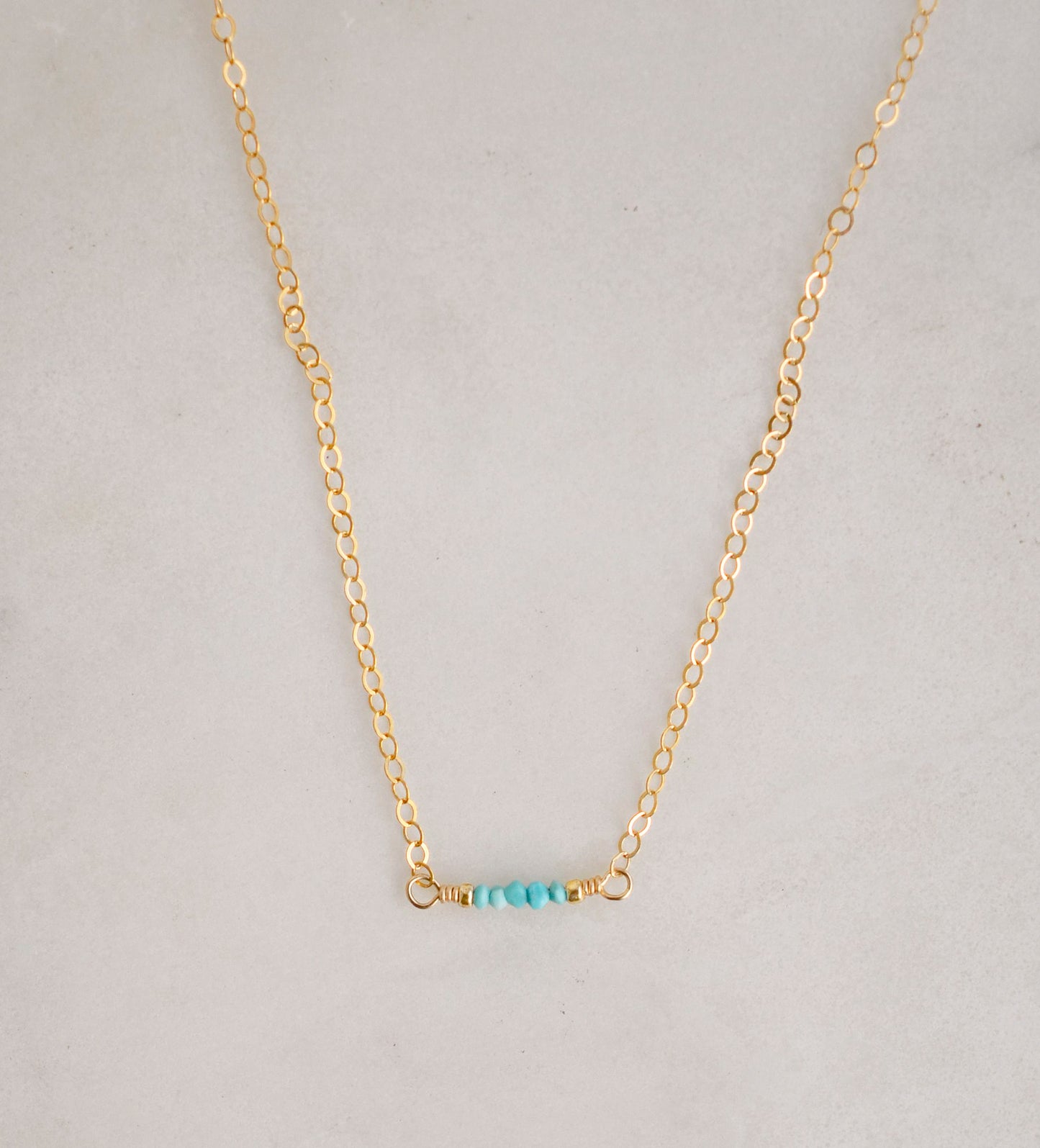 Minimalist Turquoise Bar Necklace