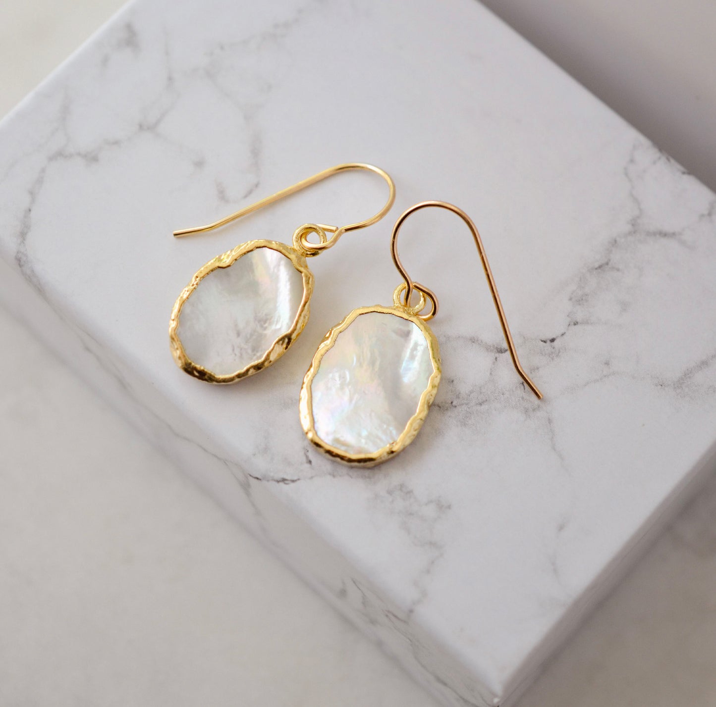 Mother Of Pearl Shimmer Earrings