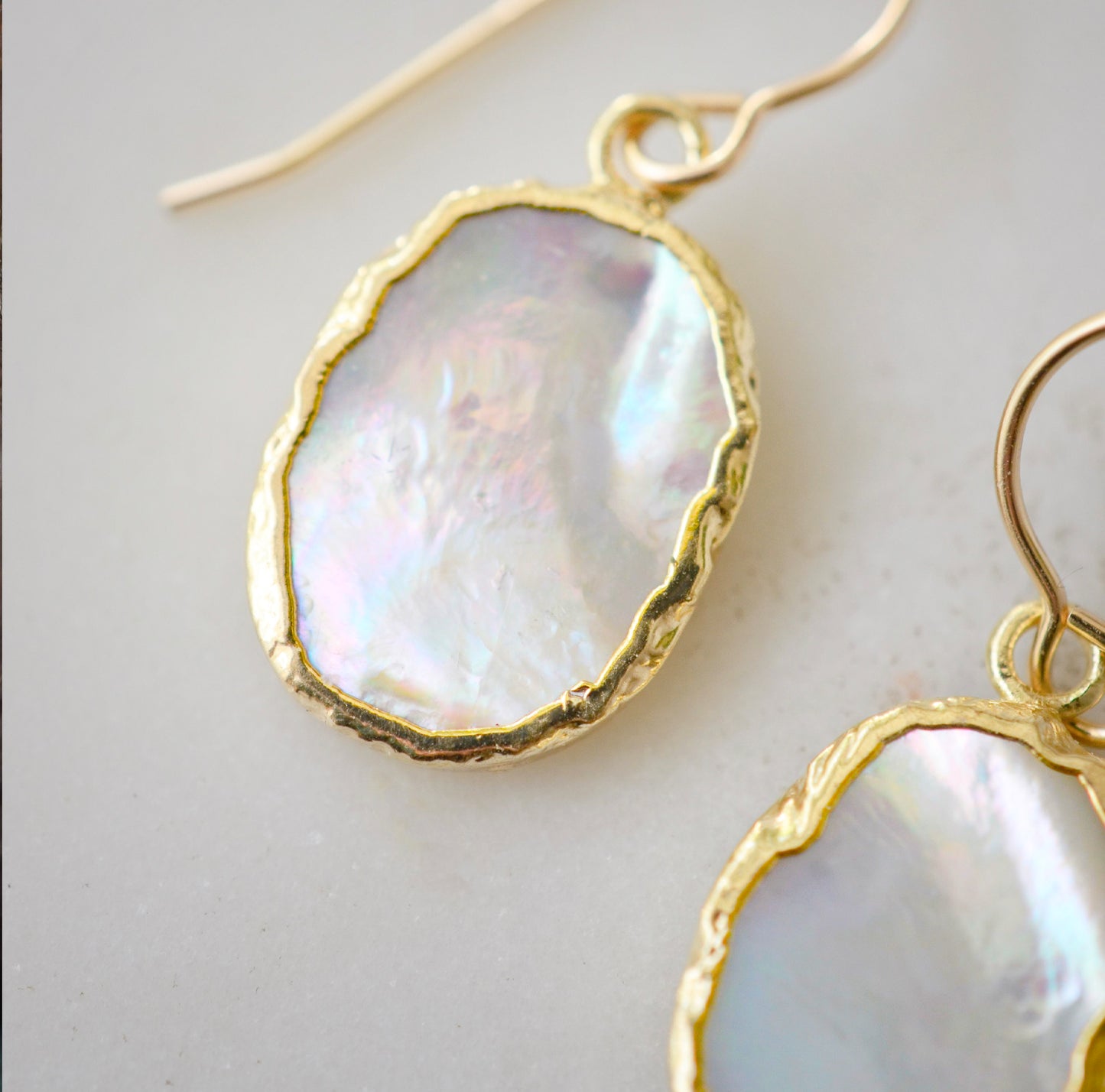 Mother Of Pearl Shimmer Earrings