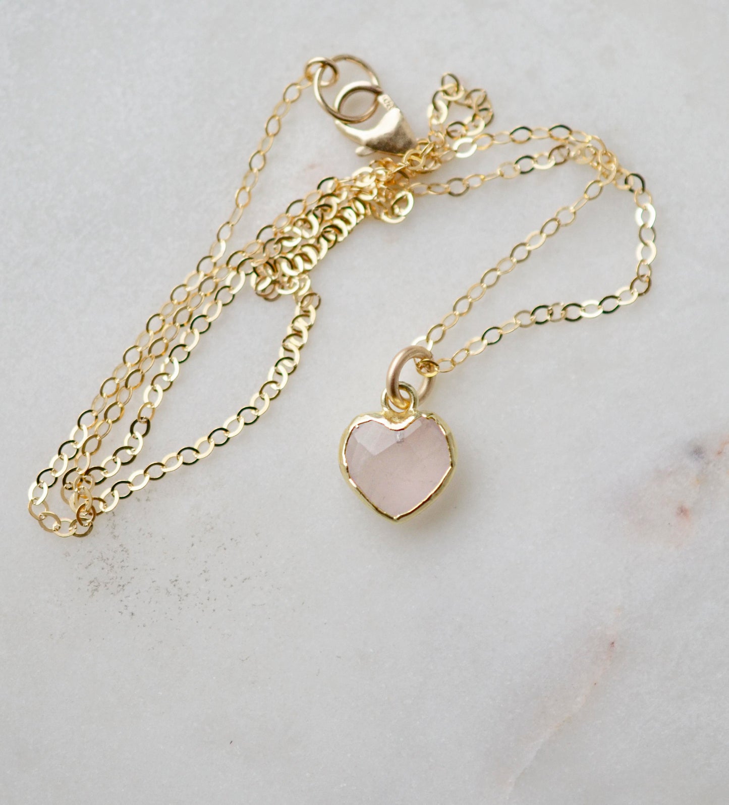 Heart Pendant: Rose Quartz