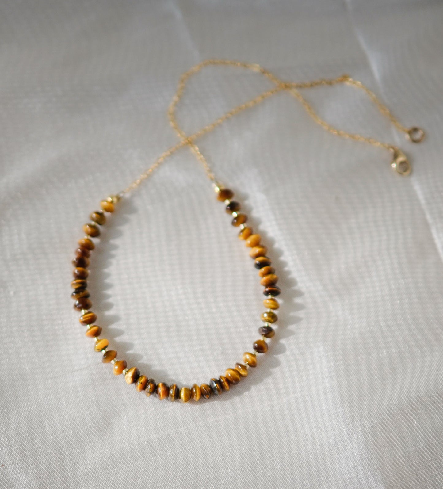 Beaded Tiger Eye Necklace