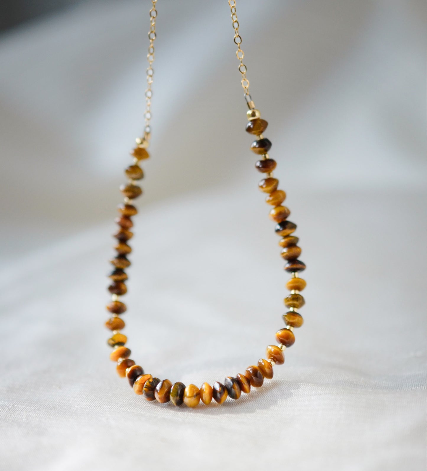 Beaded Tiger Eye Necklace