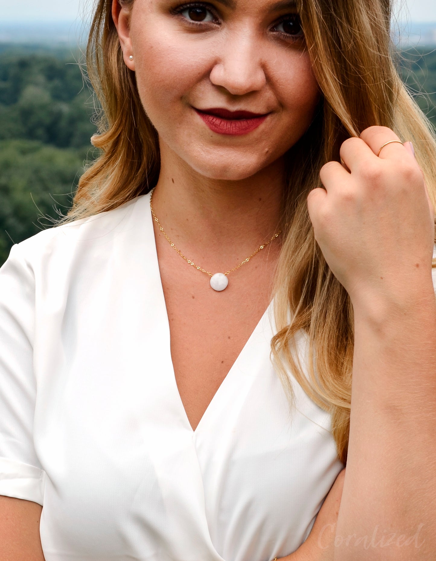 White Quartz Necklace