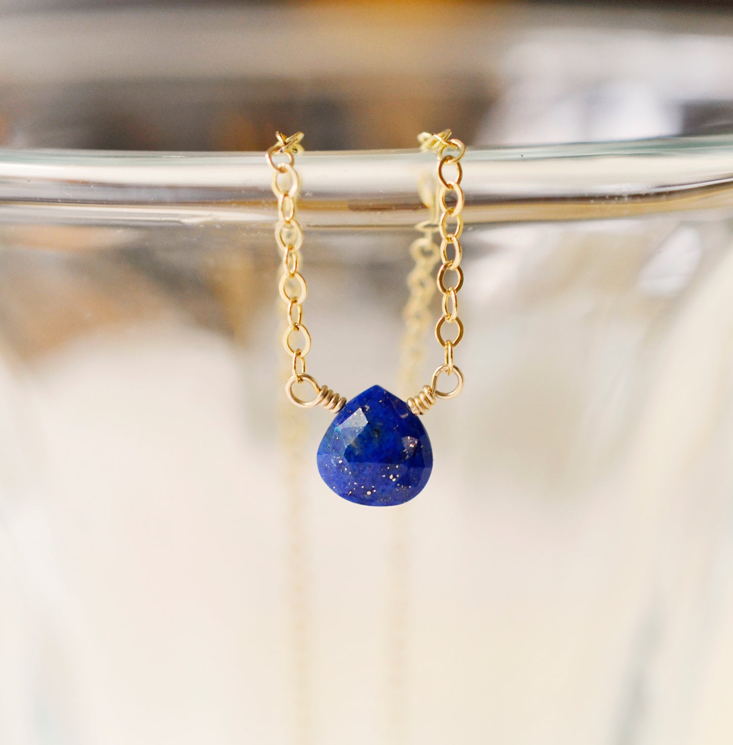 Lapis Lazuli Teardrop Necklace