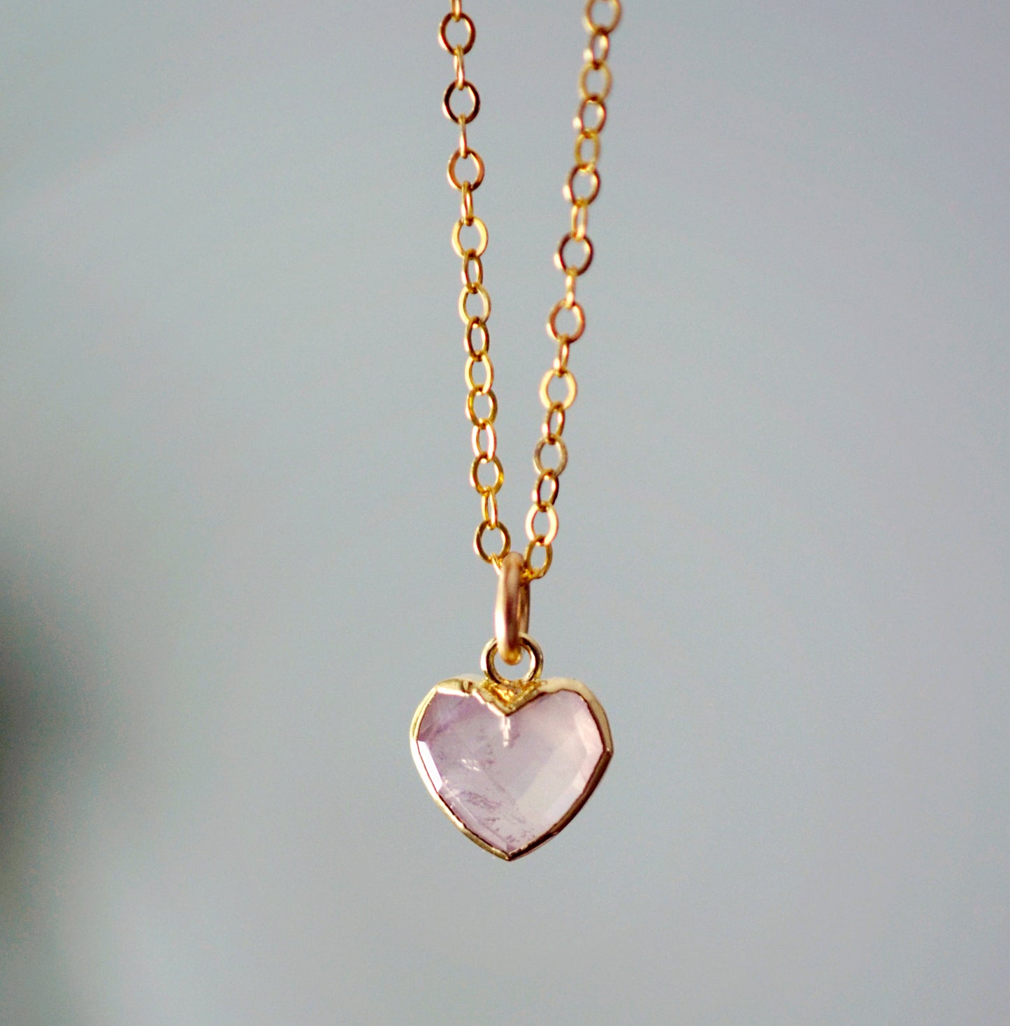 Heart Pendant: Rose Quartz