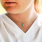 Dainty Arizona Turquoise Teardrop Necklace