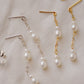 Droplet Pearl Earrings in 14k Gold Filled or Sterling Silver