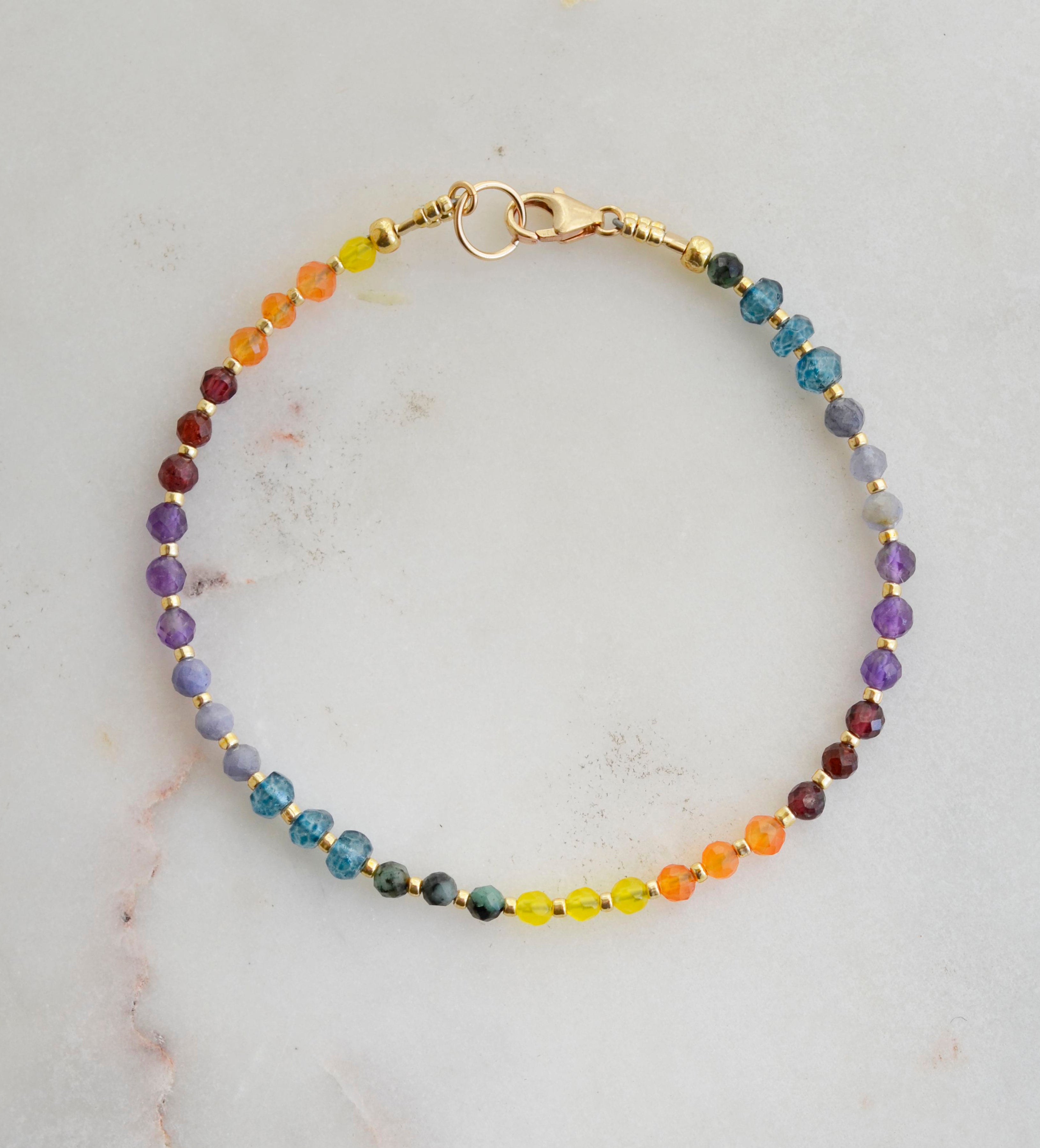 Opal and Gemstone online Chakra Bracelet For good luck and abundance, Rainbow Jewelry, Pride, unicorn, Magical, wiccan? Fairie, mermaid, cosmic