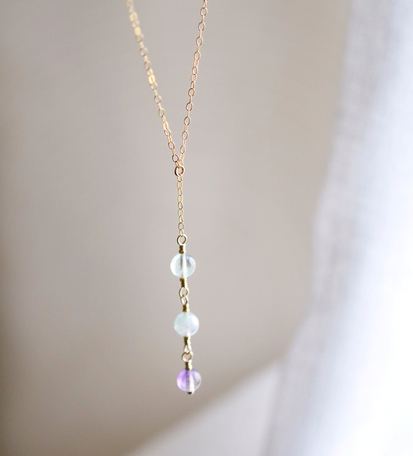 Fluorite Drop Necklace