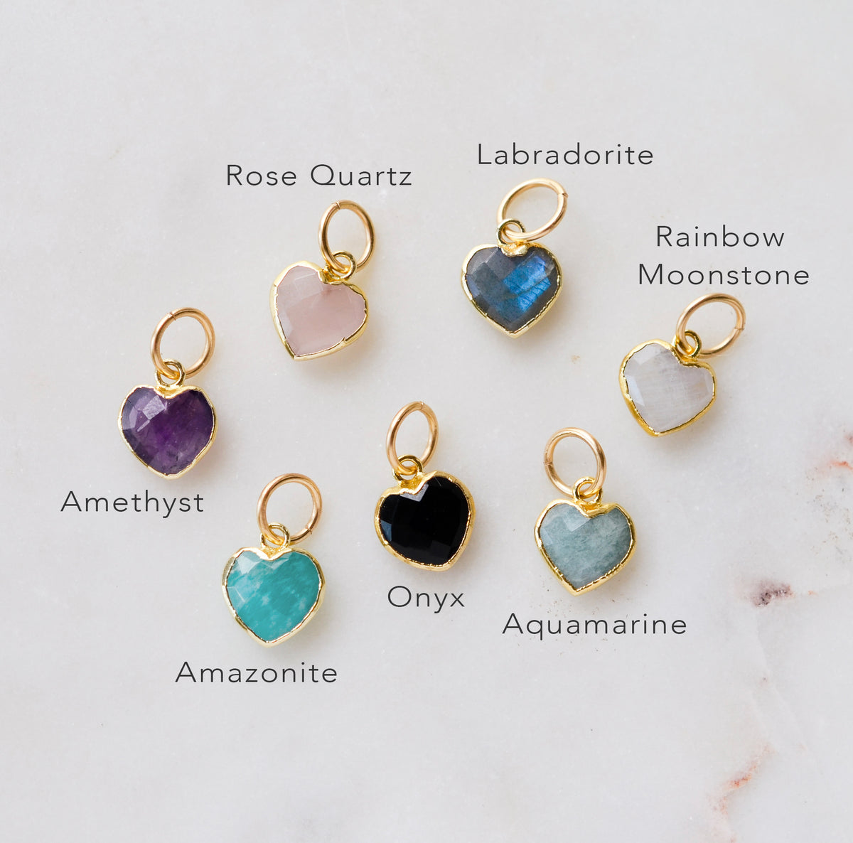 Gemstone Heart Pendant