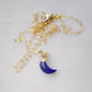 Lapis Lazuli Crescent Moon Necklace