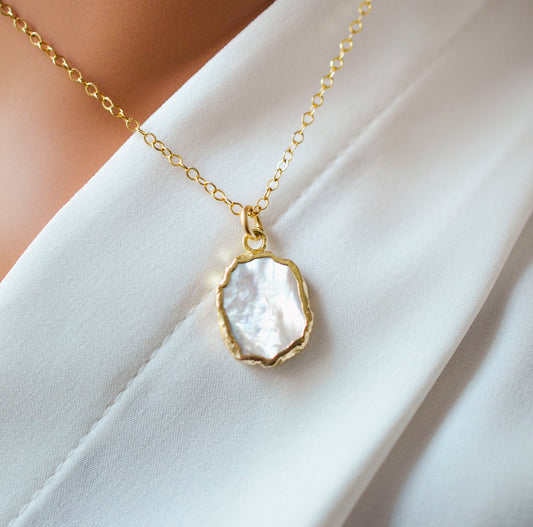 Mother Of Pearl Shimmer Necklace