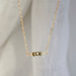 Small Pyrite Bar Necklace