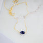 Deep Blue Sapphire Necklace