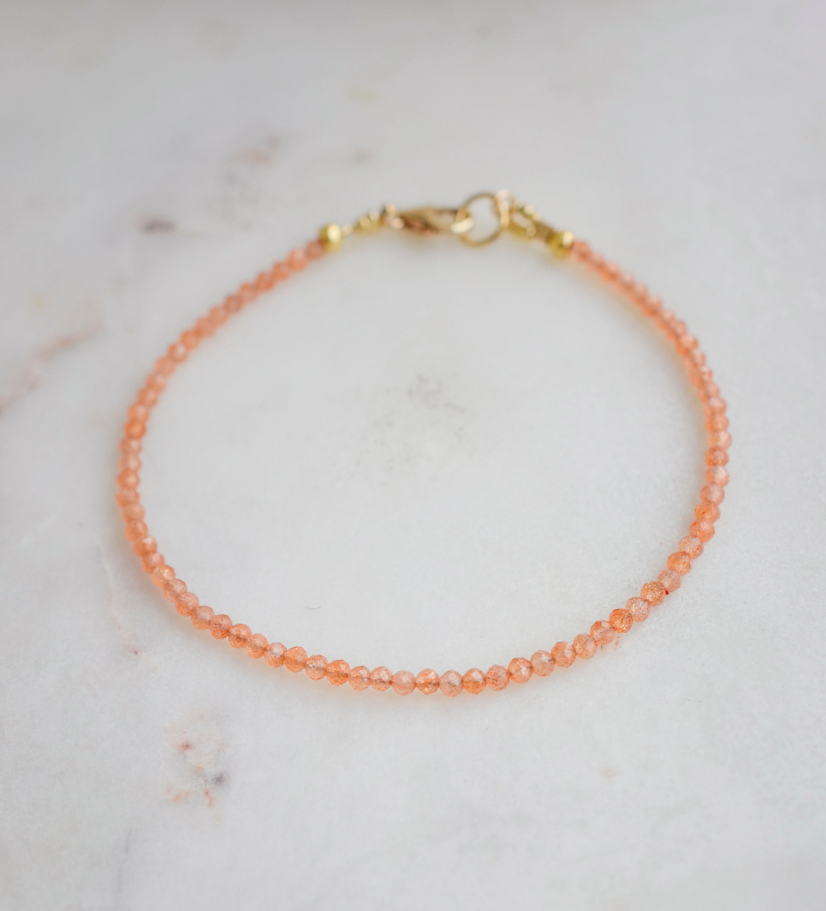 Genuine Sunstone good Bracelet, Handmade Gemstone Jewelry