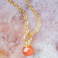 Small Sunstone Pendant in Gold Filled