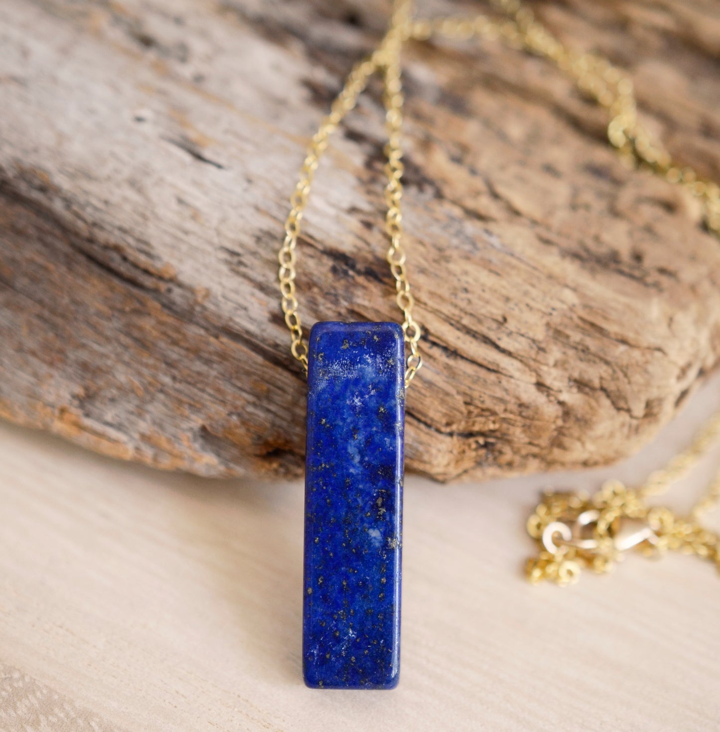 Lapis Lazuli Bar Pendant