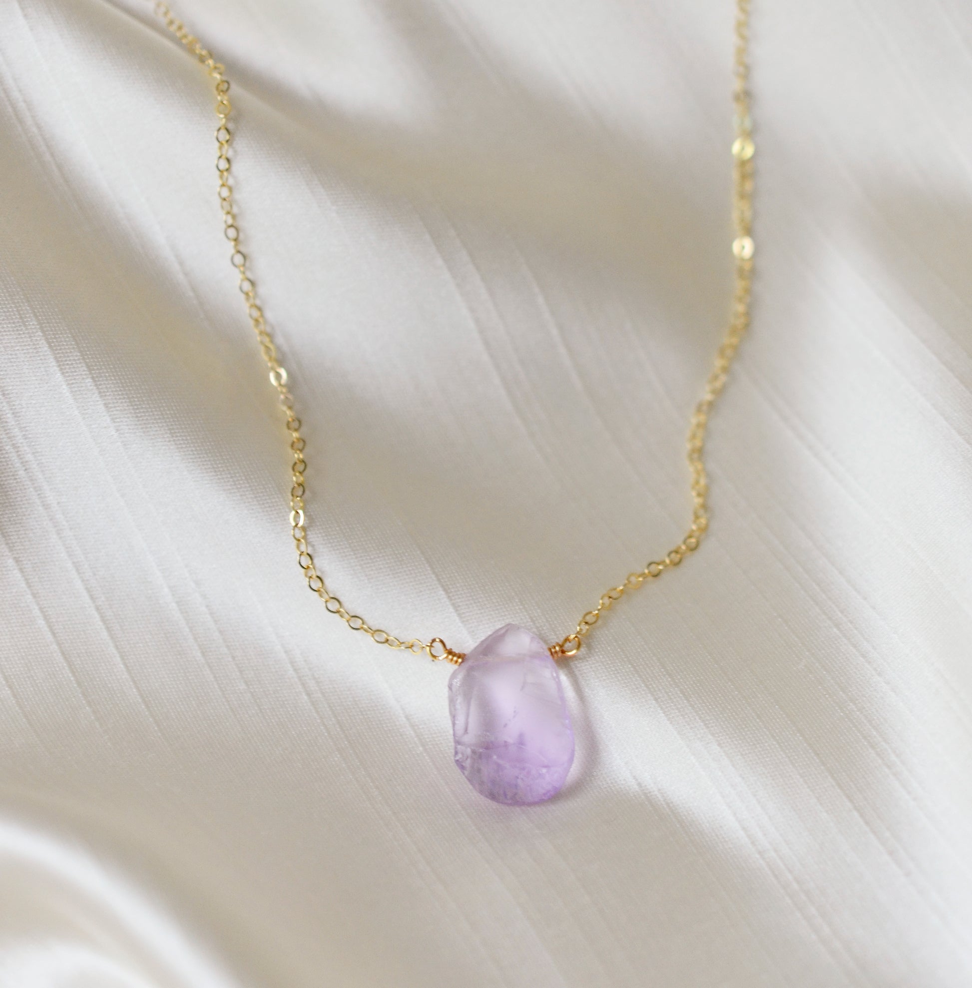 Amethyst Necklace Pendant, Stone Bar Necklace, Purple Gemstone, Purple Wedding Jewelry, Bridesmaid, silver, gold, Raw Rough