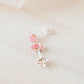 Rhodochrosite Earrings - Sterling Silver - Pink Rhodochrosite Studs - Raw Crystal Earrings - Small Stone Posts - Rhodochrosite Jewelry
