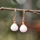 Small Natural White Milky Quartz Earrings