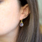 Natural Purple Amethyst Teardrop Earrings