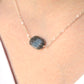 black sunstone necklace, sunstone pendant, jewelry, black gemstone, crystal, raw rough, gold, sterling silver