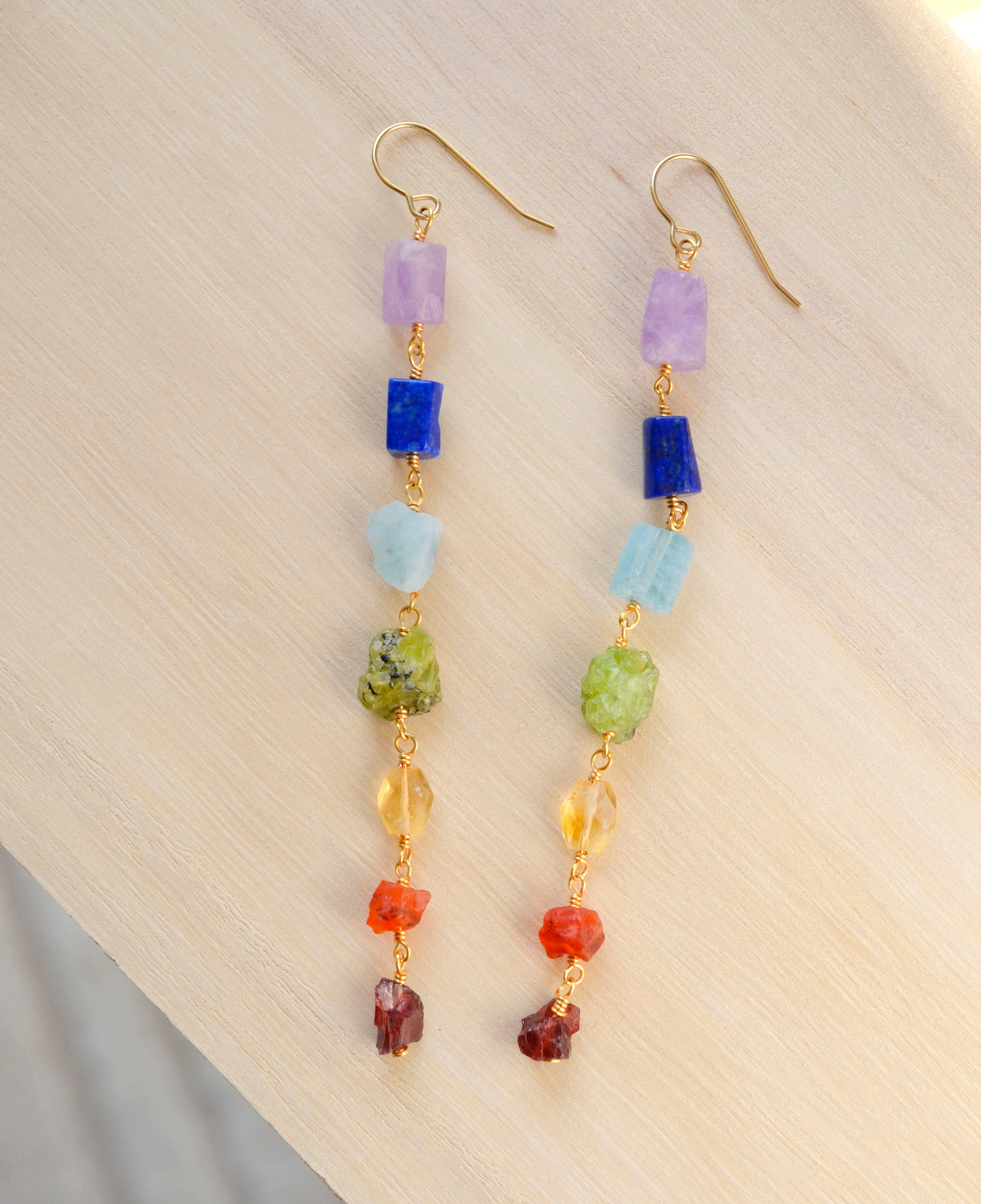 Chakra earrings deals