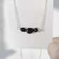 Dainty Black Tourmaline Necklace in Gold Filled or Sterling Silver