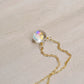 Rainbow Mystic Topaz Teardrop Necklace - Sterling Silver or Gold Filled, Rainbow Gemstone Pendant