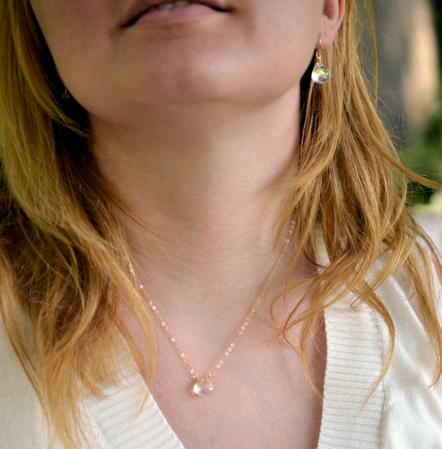 Crystal Teardrop Pendants
