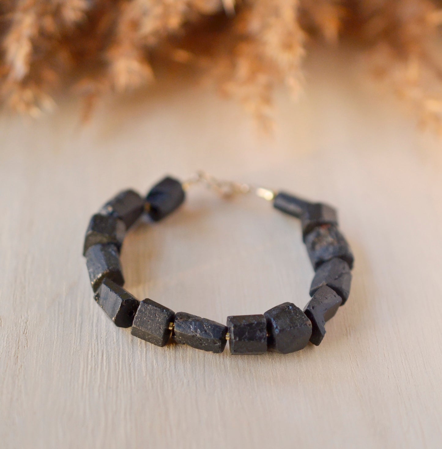 Raw Black Tourmaline Bracelet