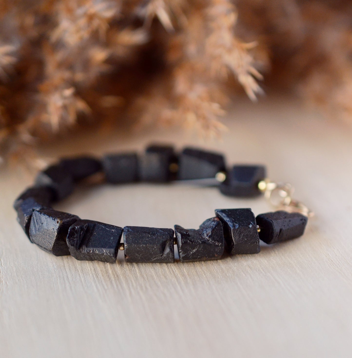 Raw Black Tourmaline Bracelet