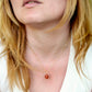 Sunstone Barrel Necklace, Sterling Silver or 14k Gold Filled